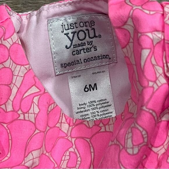 Carter’s Baby Girl Special Occasion Pink Summer Party Dress Size 6M - Picture 7 of 7